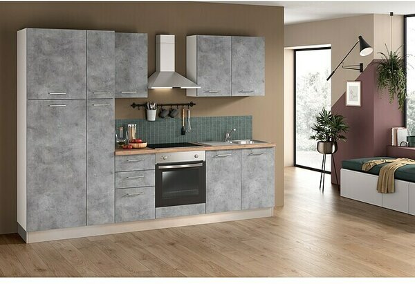 Marinelli Cucine Predsestavljena kuhinja Cassiopea (Širina: 285 cm, Z električnimi napravami)