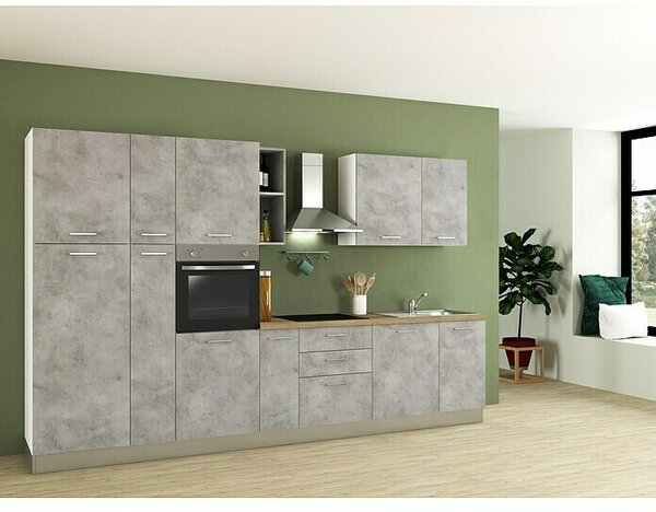 Marinelli Cucine Predsestavljena kuhinja Cassiopea (Širina: 345 cm, Z električnimi napravami)