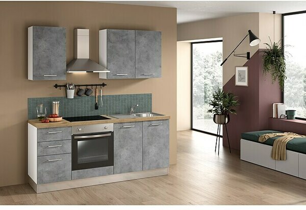 Marinelli Cucine Predsestavljena kuhinja Cassiopea (Širina: 195 cm, Z električnimi napravami)
