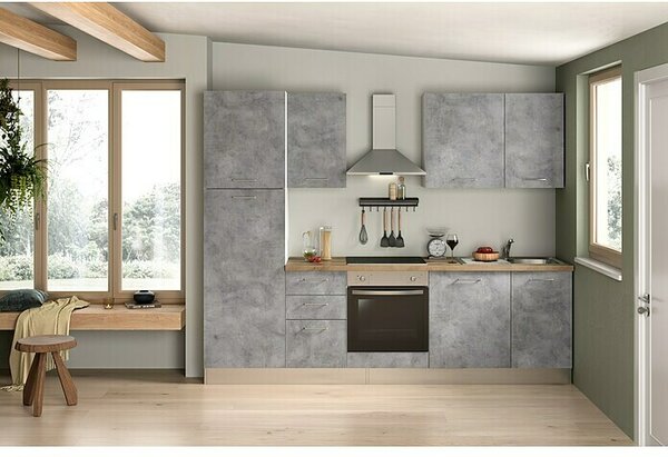 Marinelli Cucine Predsestavljena kuhinja Cassiopea (Širina: 270 cm, Z električnimi napravami)
