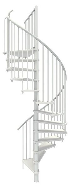 Minka Spiralno stopnišče Spiral Smart (Premer: 120 cm, Bela, Barva stopnice: Bela, Višina nadstropja: 305 cm)