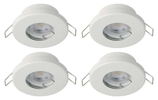 Eglo Set okroglih LED vgradnih svetilk Mazuby-LED 1 (5 W, Bela, Toplo bela)