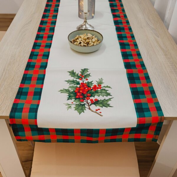 Božični prt 45x140 Holly EMI