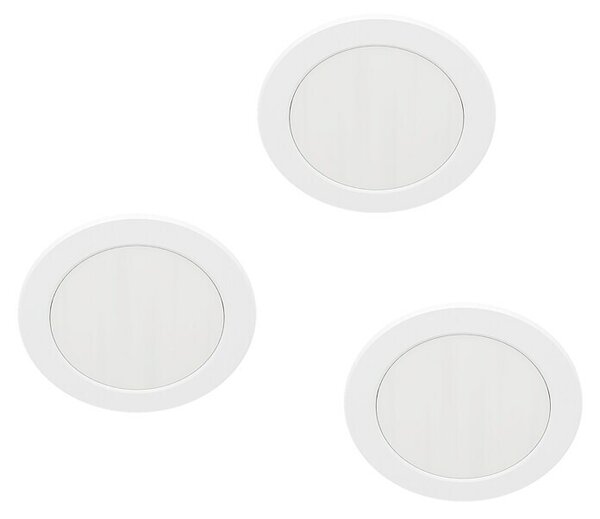 Eglo Set okroglih LED vgradnih svetilk Calogne (3 W, Ø x V: 8,6 x 4 cm, Bela)