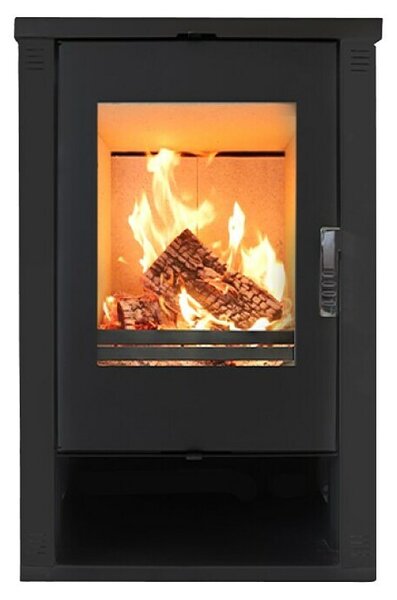 Prity Kaminska peč Theia (9 kW, Zmogljivost ogrevanja prostora: 200 m³, Črna)