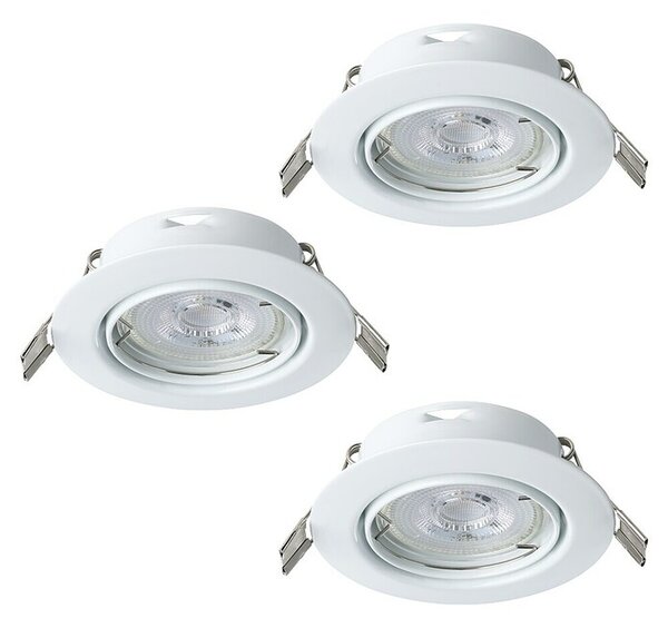 Eglo Set vgradnih svetilk Mazuby (5 W, Bela, Toplo bela)