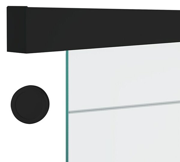 Diamond Doors Komplet drsnih vrat Jubidoor 6.1 (935 x 2.058 mm, Črna, Kaljeno varnostno steklo (ESG))