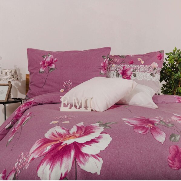 Flanelasta posteljnina Aida Pembe EMI