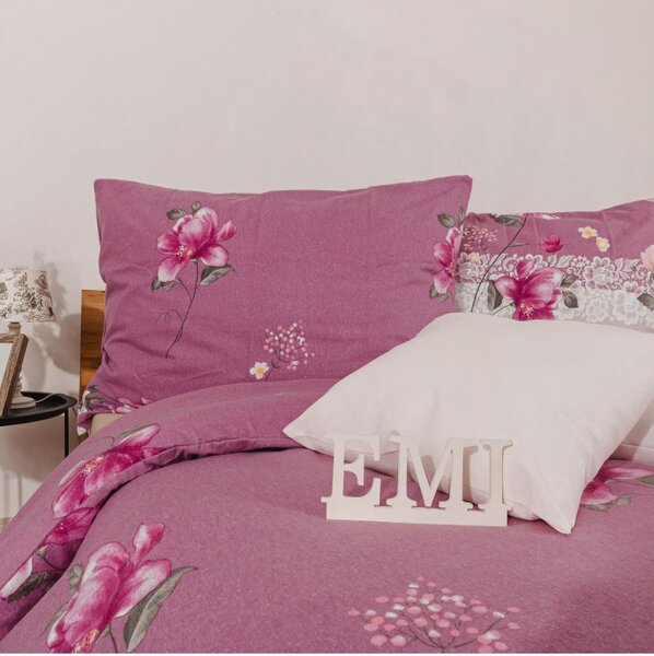 Flanelasta posteljnina Aida Pembe EMI