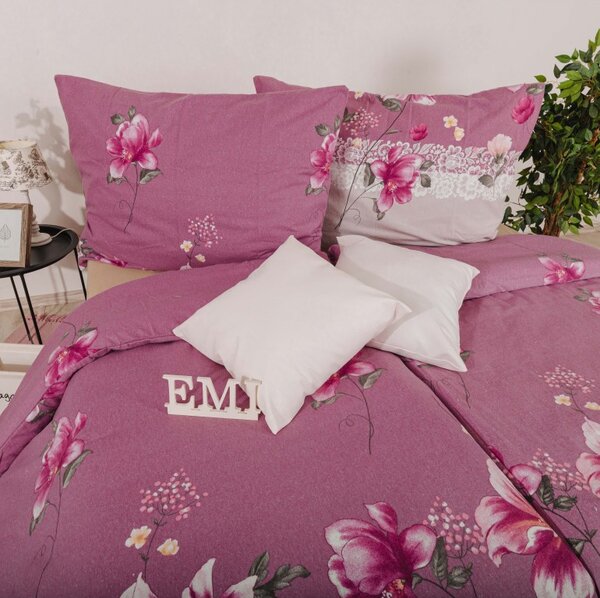 Flanelasta posteljnina Aida Pembe EMI