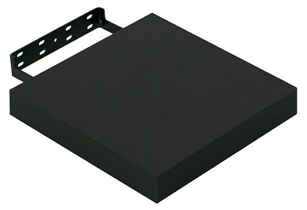 Regalux Stenska polica XL4 (Do x Š x V: 23,5 x 24 x 3,8 cm, Črne barve, Nosilnost: 5 kg)