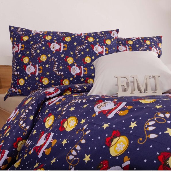 Božična bombažna posteljnina Miklavž EMI