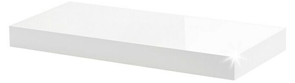 Dolle Stenska polica Big Boy (Do x Š x V: 57 x 25 x 5 cm, Bele barve visoki sijaj, Nosilnost: 30 kg)