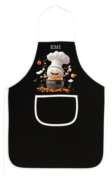 Kuhinjski predpasnik Gusto EMI, črna