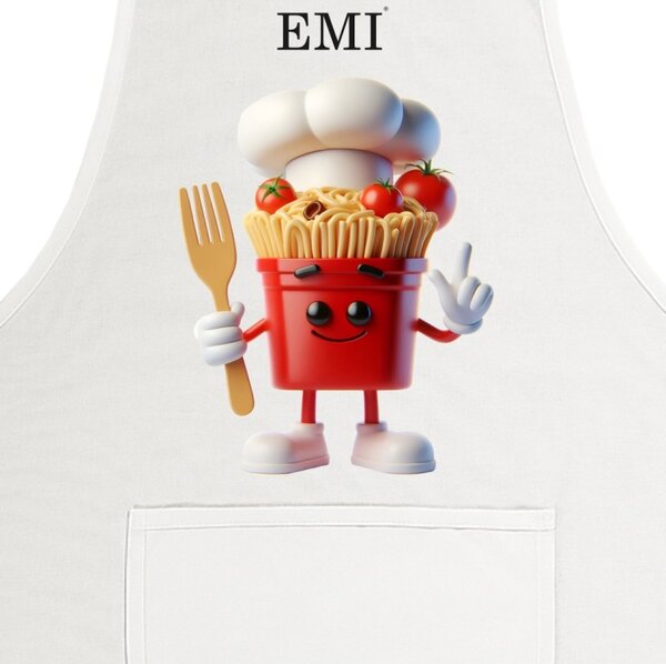 Kuhinjski predpasnik Pasta EMI, Bela