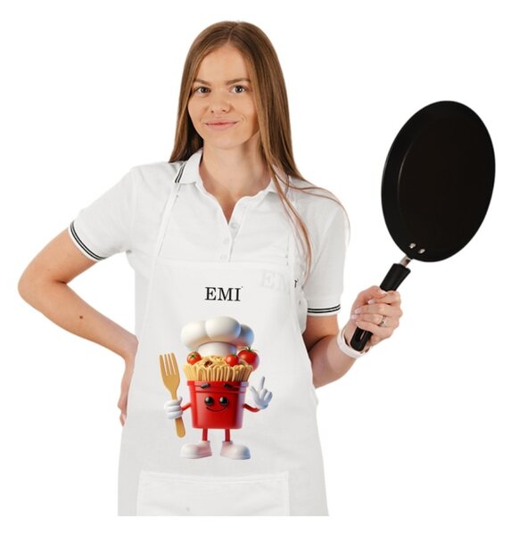 Kuhinjski predpasnik Pasta EMI, Bela