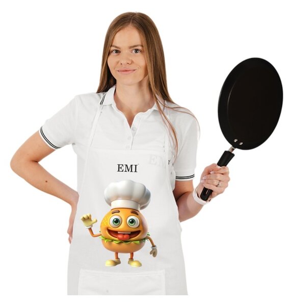 Kuhinjski predpasnik Burger EMI, Bela
