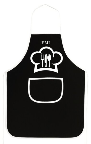 Kuhinjski predpasnik Chef EMI, črna