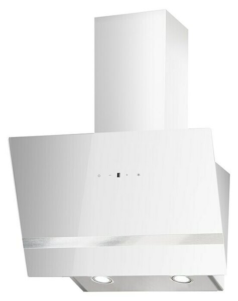Respekta Poševna napa Hera (Širina: 59,5 cm, Maksimalna zmogljivost ventilatorja pri odvajanju zraka: 567,9 m³/h, Bele barve/srebrne barve)