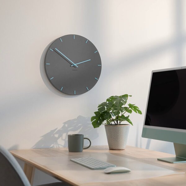 Stenska ura Luxhora Pura Circ Light Grey 11 barv kazalcev