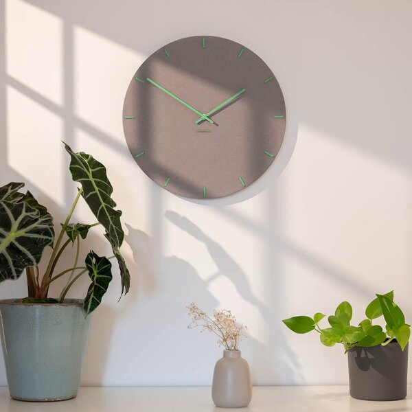 Stenska ura Luxhora Pura Circ Light Grey 11 barv kazalcev