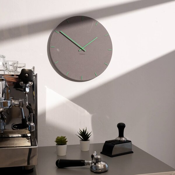 Stenska ura Luxhora Pura Circ Light Grey 11 barv kazalcev