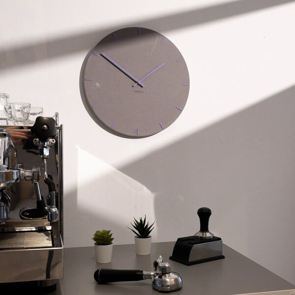 Stenska ura Luxhora Pura Circ Light Grey 11 barv kazalcev