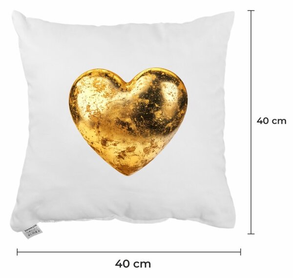 Dekorativni vzglavnik Golden Heart 40x40 cm EMI
