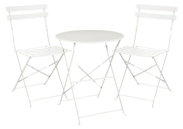 Set balkonskega pohištva Laurence (3 -del., Bela)