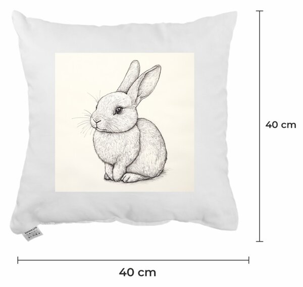 Okrasni vzglavnik Bunny Sketch 40x40 cm EMI