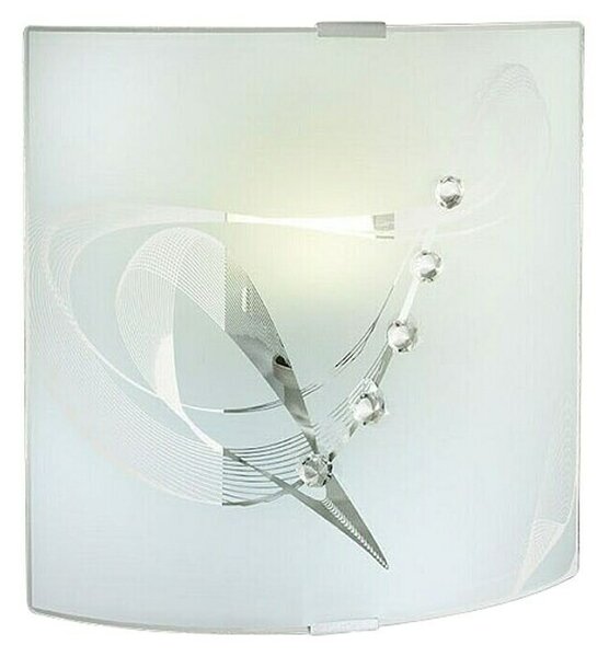 Ferotehna Stenska svetilka Serenity (60 W, Do x Š x V: 260 x 80 x 260 mm, Bela/Prozorna, E27)