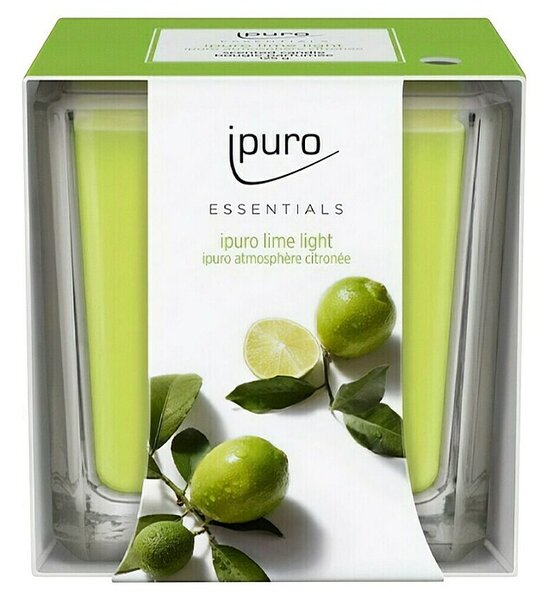 Ipuro Essentials Dišeča sveča v kozarcu Lime Light (125 g)