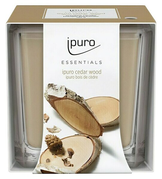 Ipuro Essentials Dišeča sveča v kozarcu Cedar Wood (125 g)