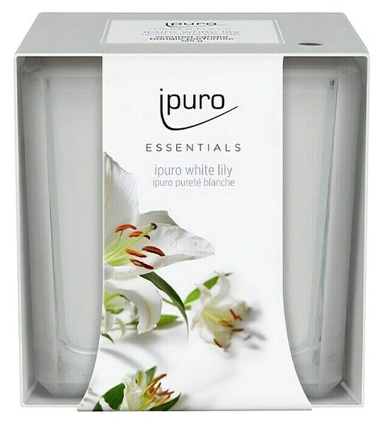 Ipuro Essentials Dišeča sveča v kozarcu White Lily (125 g)