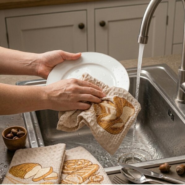 Vafeljaste kuhinjske krpe Bread set 3 kosi EMI