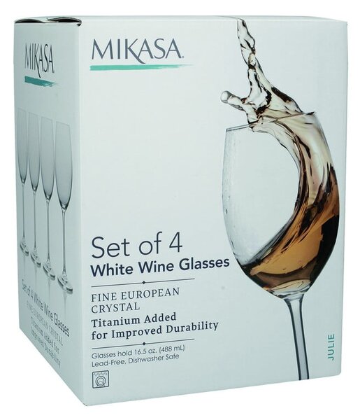 Set 4 kozarcev za vino Mikasa Julie, 469 ml