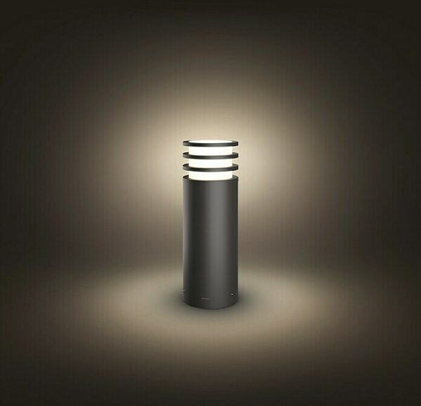 Philips Hue Zunanja svetilka na stebričku (9,5 W, Toplo bela, 14,2 x 14,2 x 40 cm, Z žarnico)