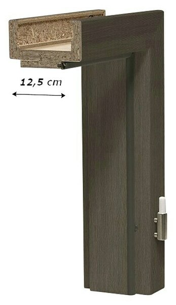 GetaDoor Aperto Podboj za vrata Cappuccino GA44 (850 x 2.000 mm, Debelina stene: 12,5 cm, Smer odpiranja: Desno, Sivorjava/Cappucino grey)