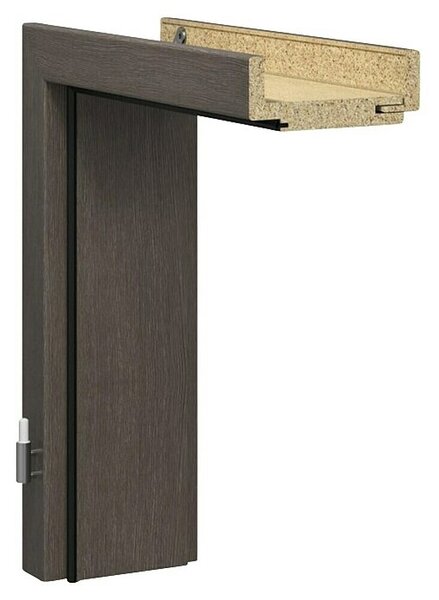 GetaDoor Aperto Podboj za vrata Cappuccino GA44 (650 x 2.000 mm, Debelina stene: 14,5 cm, Smer odpiranja: Levo, Rjava)