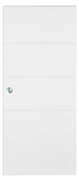 Doornite Lesena drsna vrata Quatro (850 x 2.000 mm, Bela)