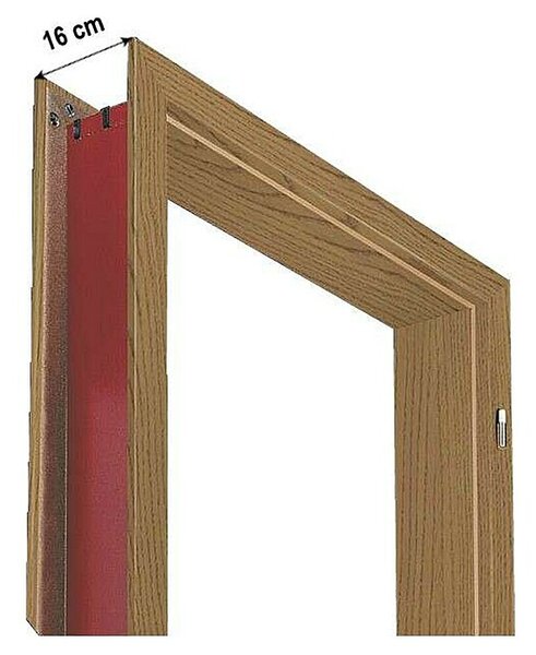 Doornite Podboj za vrata (750 x 2.000 mm, Debelina stene: 16 cm, Smer odpiranja: Levo, Hrast)