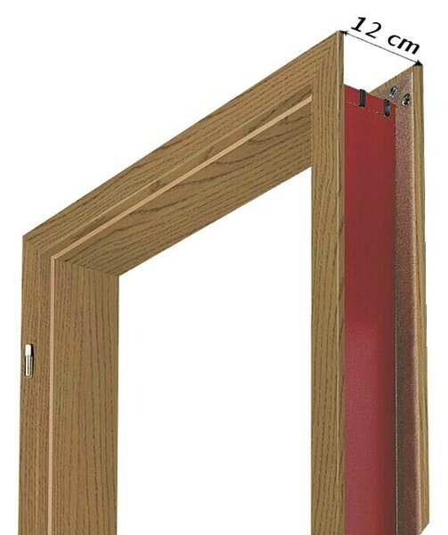 Doornite Podboj za vrata (650 x 2.000 mm, Debelina stene: 12 cm, Smer odpiranja: Levo, Svetli hrast)