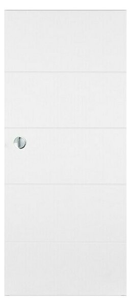 Doornite Lesena drsna vrata Quatro (750 x 2.000 mm, Bela)