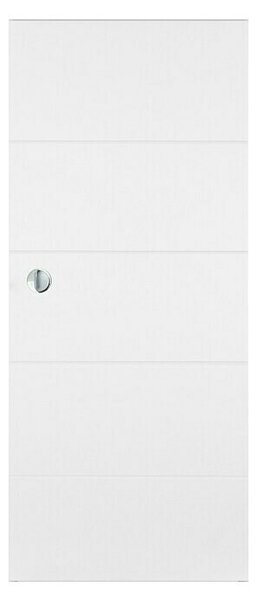 Doornite Lesena drsna vrata Quatro (650 x 2.000 mm, Bela)