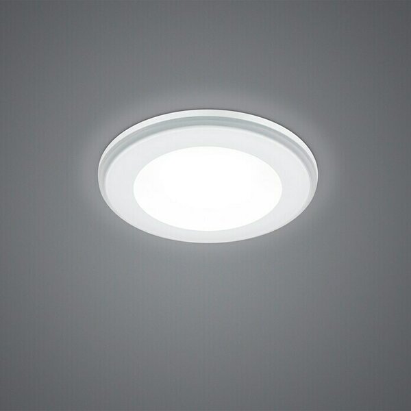Trio Leuchten LED okrogla vgradna svetilka Aura (5 W, Ø x V: 82 mm x 4 cm, Bele barve)