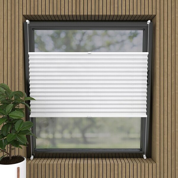 Plisirano senčilo Basic VS TL (Š x V: 75 x 130 cm, Bele barve)