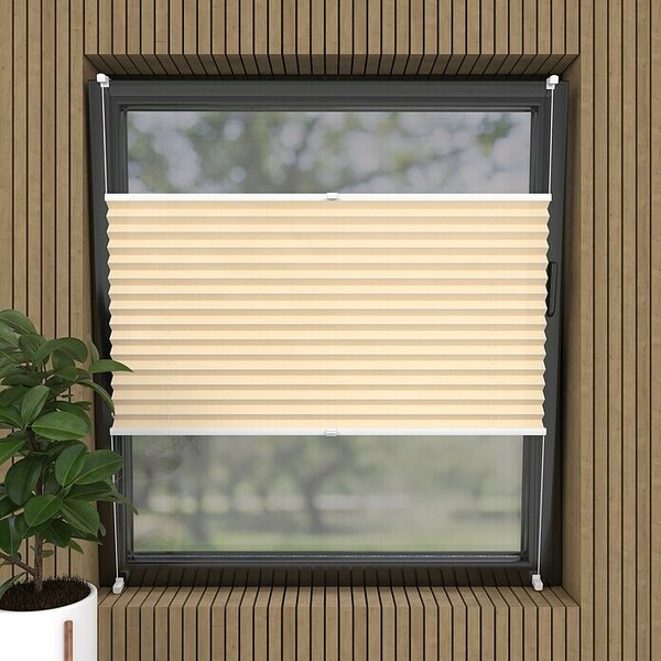 Plisirano senčilo Basic VS TL (Š x V: 75 x 130 cm, Kremne barve)