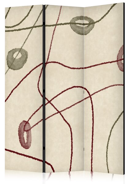 Paravan - Labyrinth of Beads - Minimalist Abstraction on a Worn Background