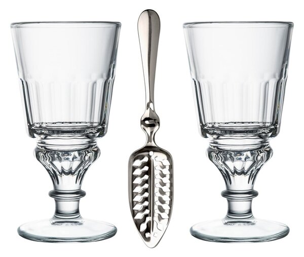 Set kozarcev in nerjavečih žličk 300 ml Absinthe – La Rochére