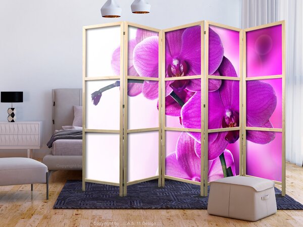 Japanski paravan - Violet Orchids II